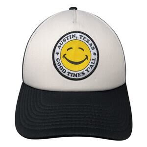 Austin Texas Good Times Y'all Snapback Trucker Hat Black One Size Tyler's